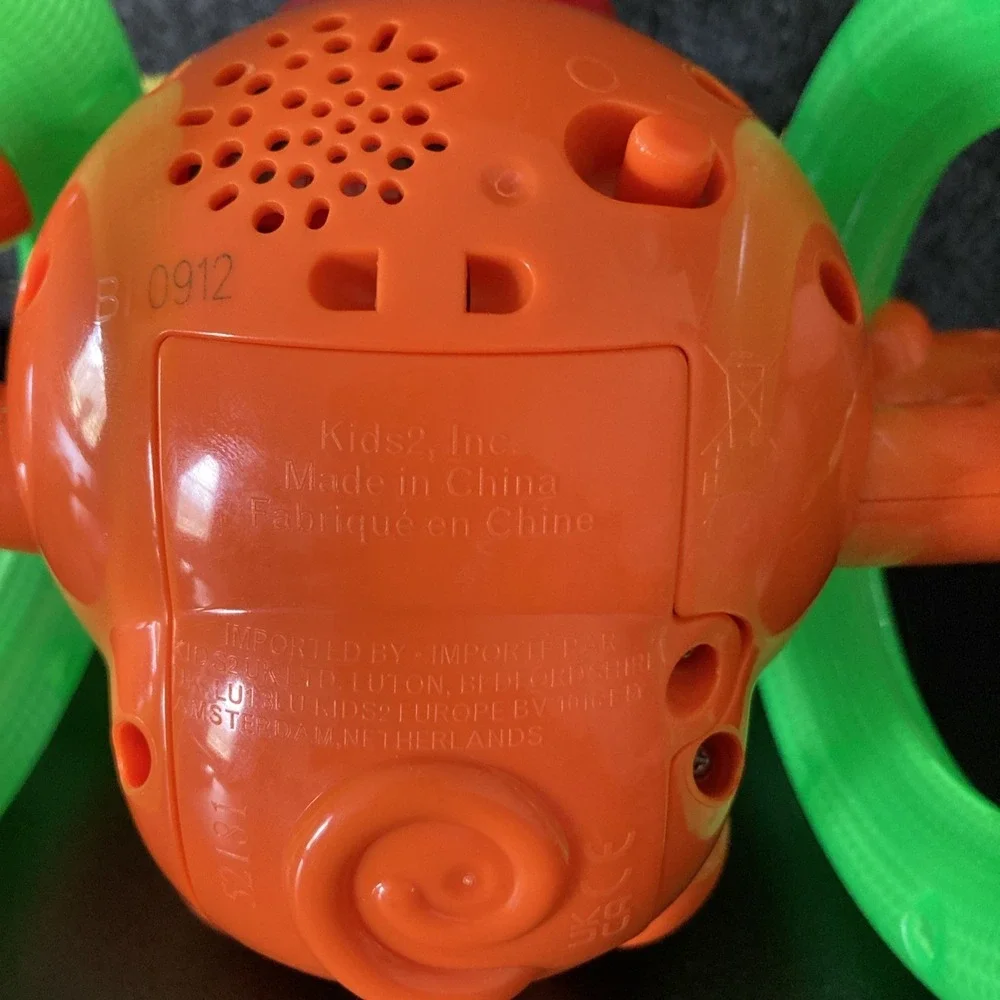 Bright Starts Roll‎ and Glow Monkey Baby Toy Play To Learn Orange & Green Works